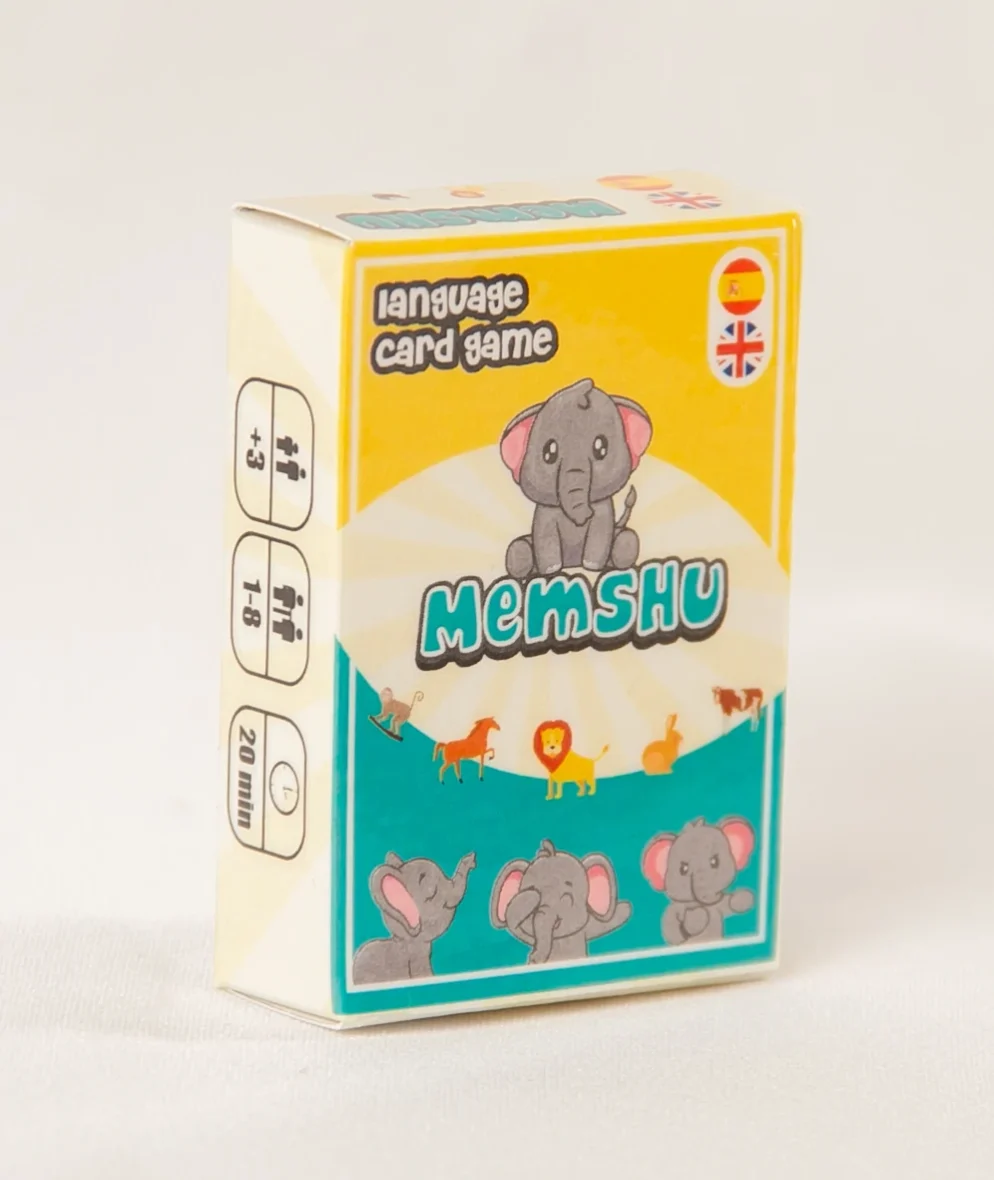 Animales en inglés para niños – Juego de cartas – Memshu (27 cartas)